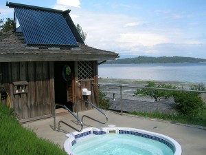 Solar Heated Spa - Hollyhock - Cortes Island