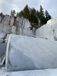 West Coast Wave Marble at Vancouver Island Marble Quarry, Tahsis, BC